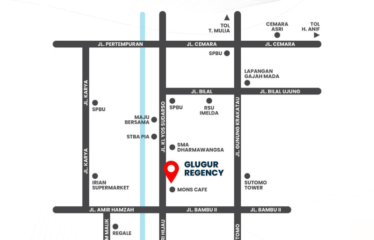 SISA 1 unit!! Rumah Baru di Glugur Jalan Yos Sudarso (masuk komplek)