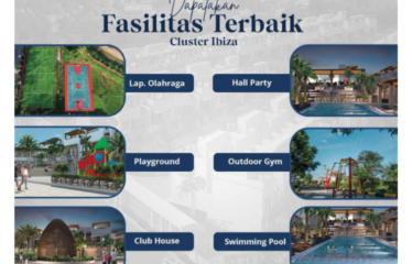 NEW!! Villa Lengkap Fasilitas – Cluster Ibiza Haus (daerah Amplas) Komplek Taman Riviera – Type Barcelona