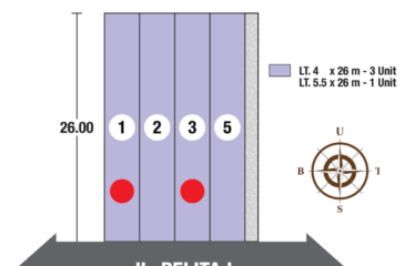 LAST 2 UNIT!! Ruko Baru Strategis Jalan Pelita 1 (daerah Krakatau/Sutomo Ujung)
