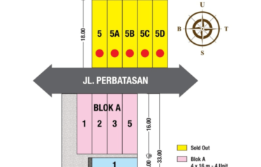 Ruko Terbaru Jalan Perbatasan daerah Krakatau