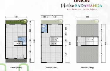 Rumah Terbaru Jalan Bersama Komplek Union Mentari Sadananda – daerah Letda Sujono