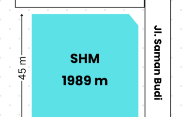 Tanah Hook 1898 meter Jalan H Misbah (dekat Suprapto)