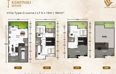 Villa  Exclusive dan Modren Jalan Sunggal