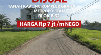Tanah Kavling Komplek Graha Metropolitan