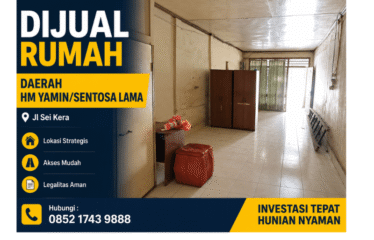 Rumah Daerah Hm  Yamin/Sentosa Lama Jl Sei Kera