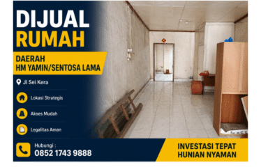 Rumah Daerah Hm  Yamin/Sentosa Lama Jl Sei Kera
