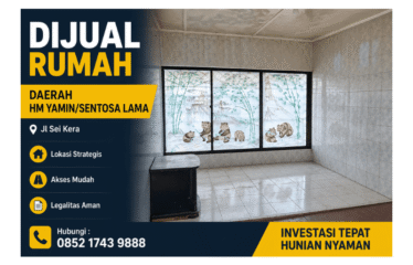 Rumah Daerah Hm  Yamin/Sentosa Lama Jl Sei Kera