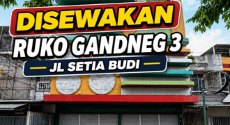 Ruko Gandeng 3 Jl Setia Budi Daerah Tanjung Sari Medan Selayang